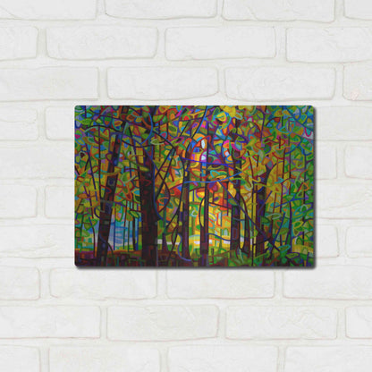 Luxe Metal Art 'Standing Room Only' by Mandy Budan, Metal Wall Art,16x12