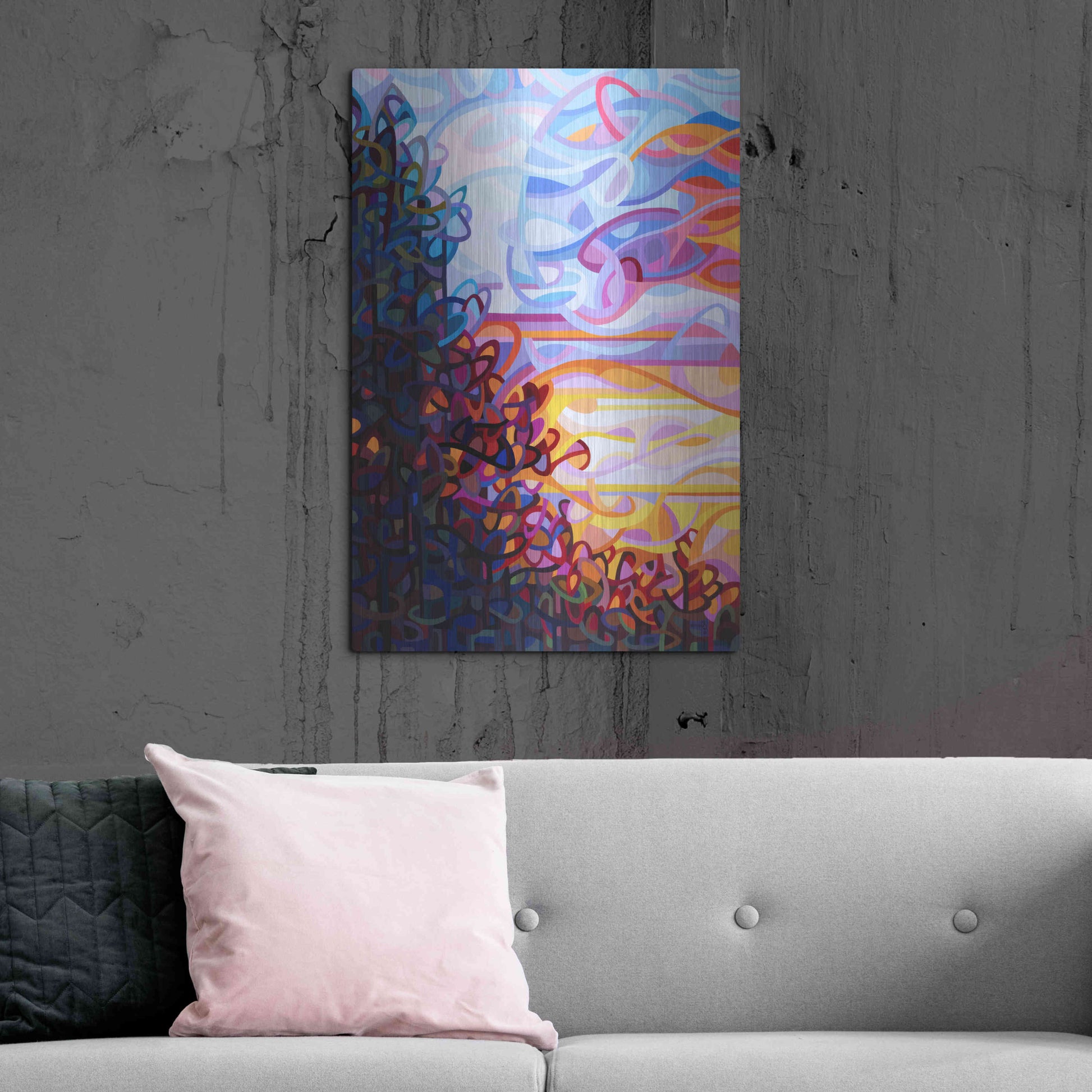 Luxe Metal Art 'Crescendo' by Mandy Budan, Metal Wall Art,24x36