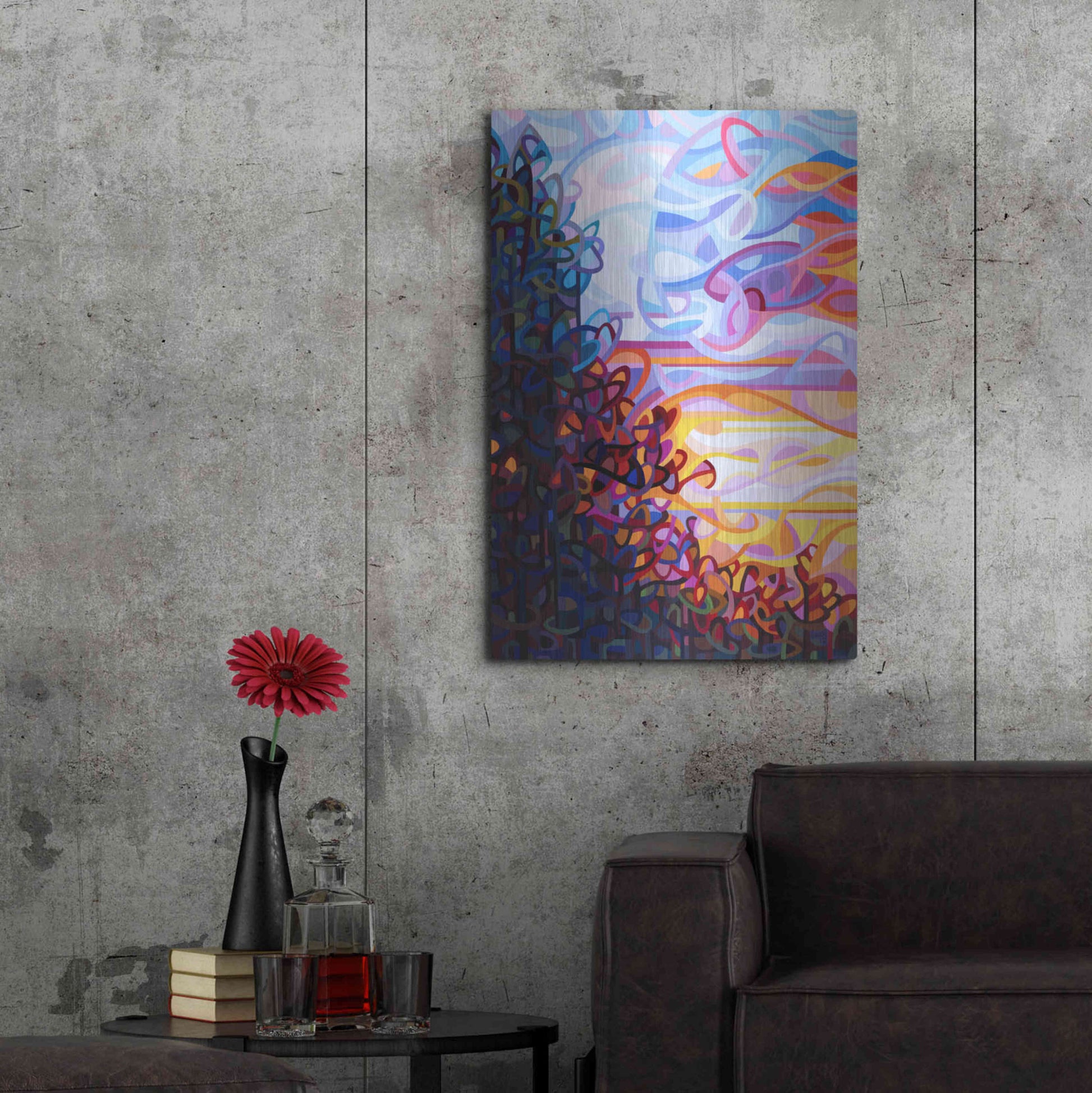 Luxe Metal Art 'Crescendo' by Mandy Budan, Metal Wall Art,24x36