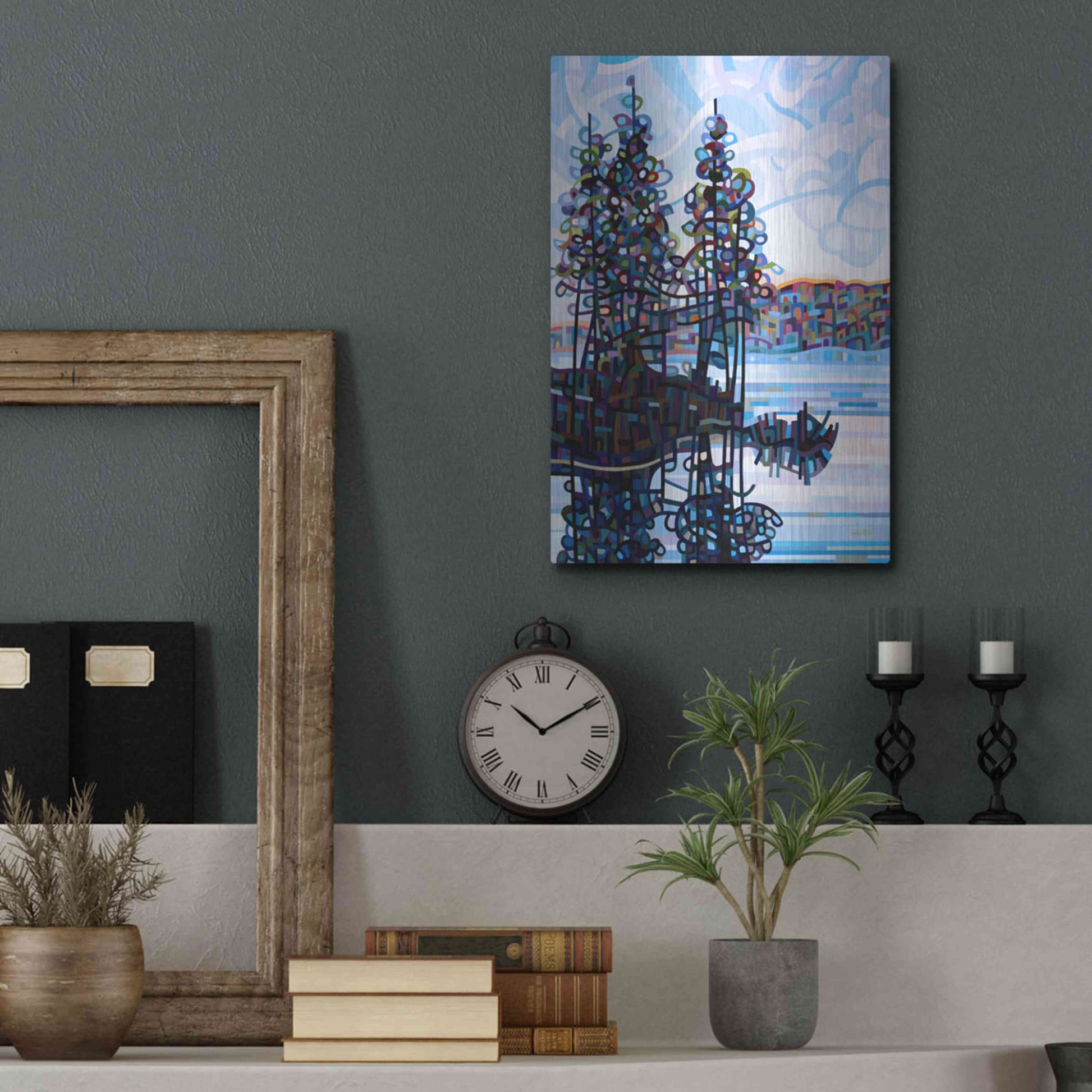 Luxe Metal Art 'Haliburton Morning' by Mandy Budan, Metal Wall Art,12x16