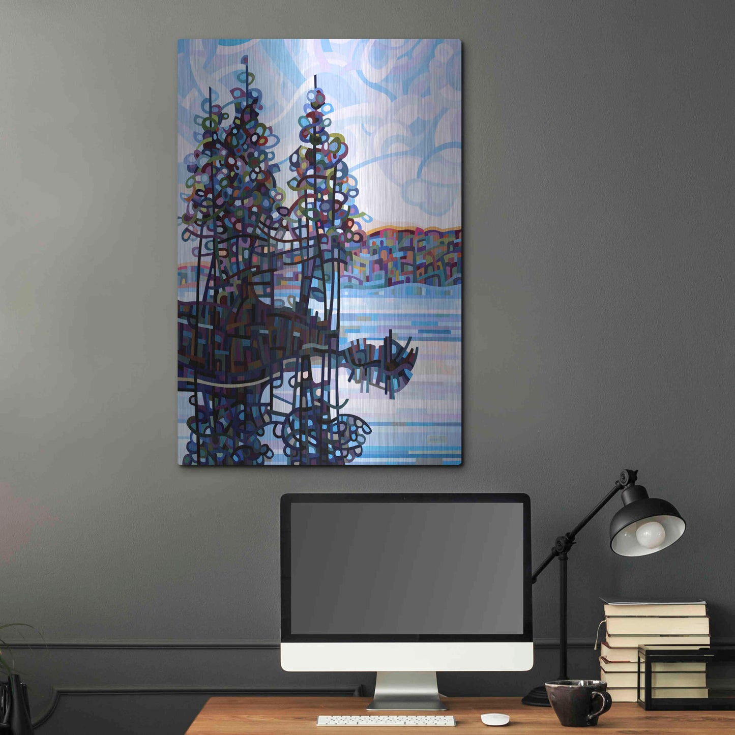 Luxe Metal Art 'Haliburton Morning' by Mandy Budan, Metal Wall Art,24x36