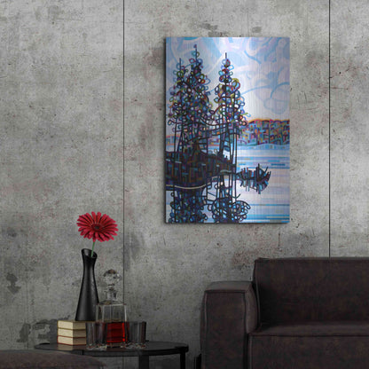 Luxe Metal Art 'Haliburton Morning' by Mandy Budan, Metal Wall Art,24x36