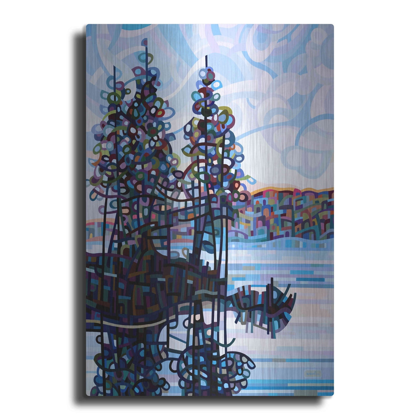 Luxe Metal Art 'Haliburton Morning' by Mandy Budan, Metal Wall Art