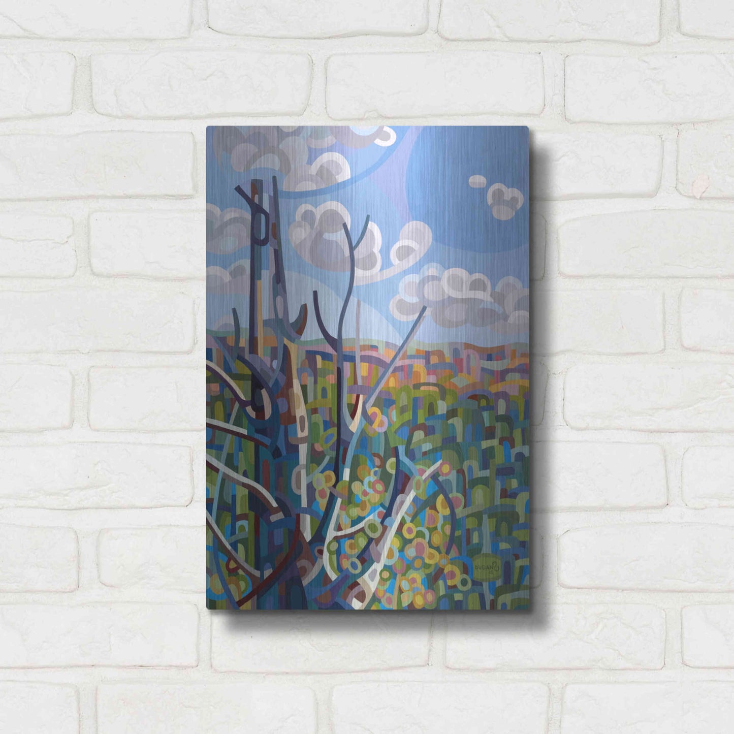 Luxe Metal Art 'Hockley Valley' by Mandy Budan, Metal Wall Art,12x16