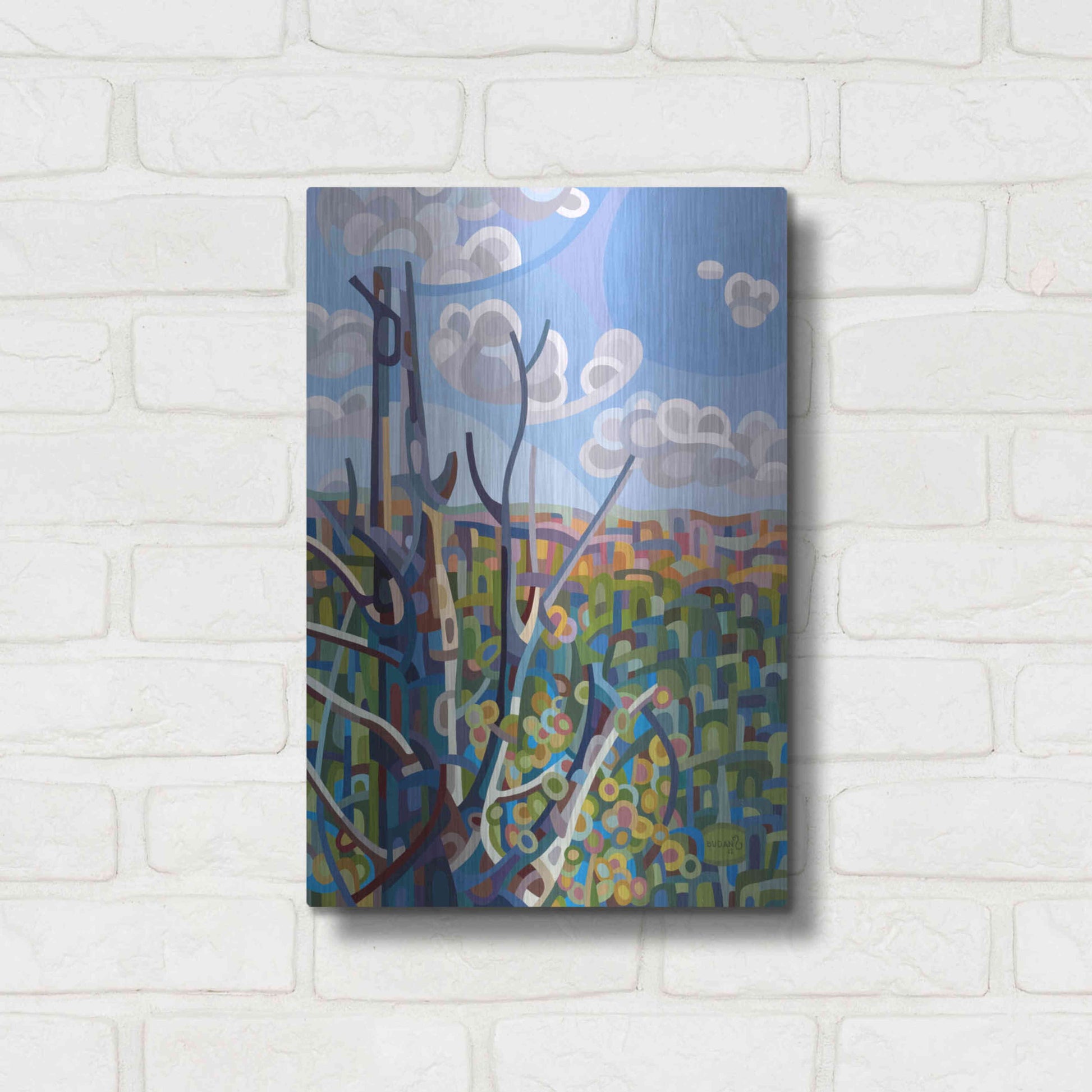 Luxe Metal Art 'Hockley Valley' by Mandy Budan, Metal Wall Art,12x16