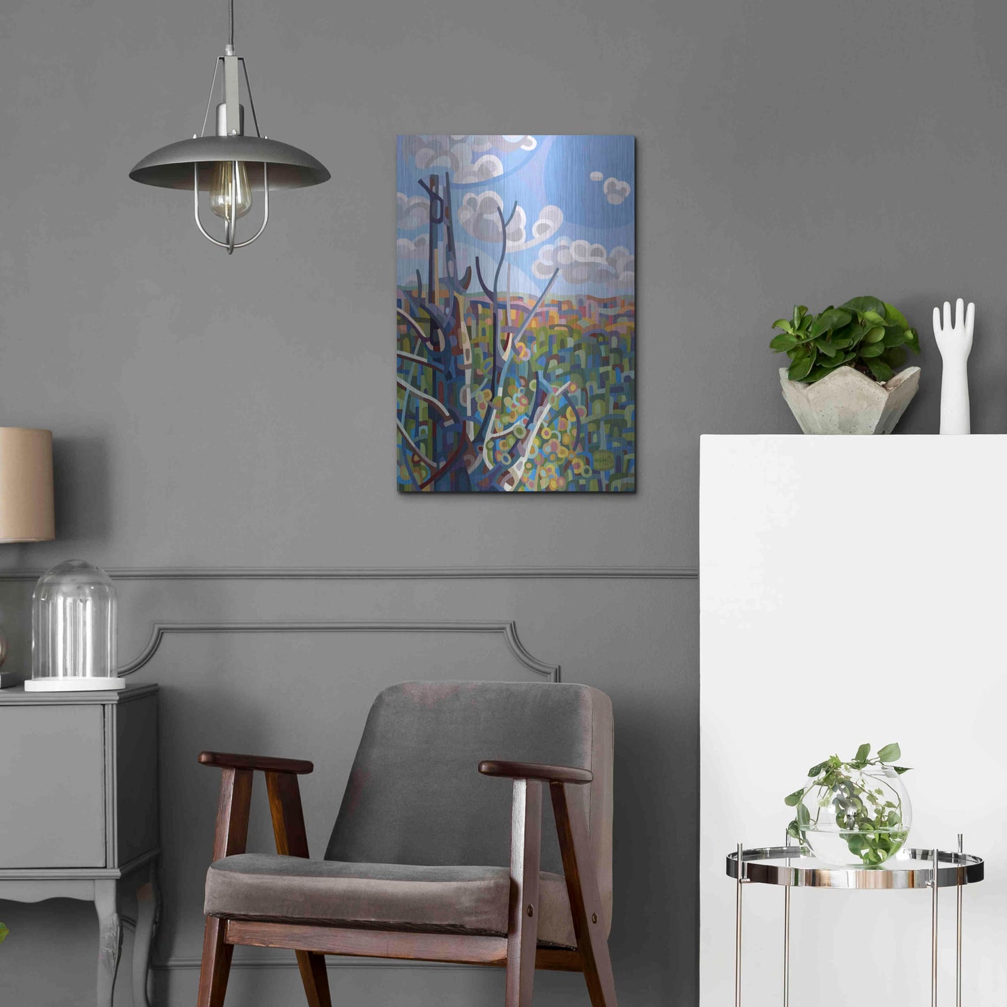 Luxe Metal Art 'Hockley Valley' by Mandy Budan, Metal Wall Art,16x24