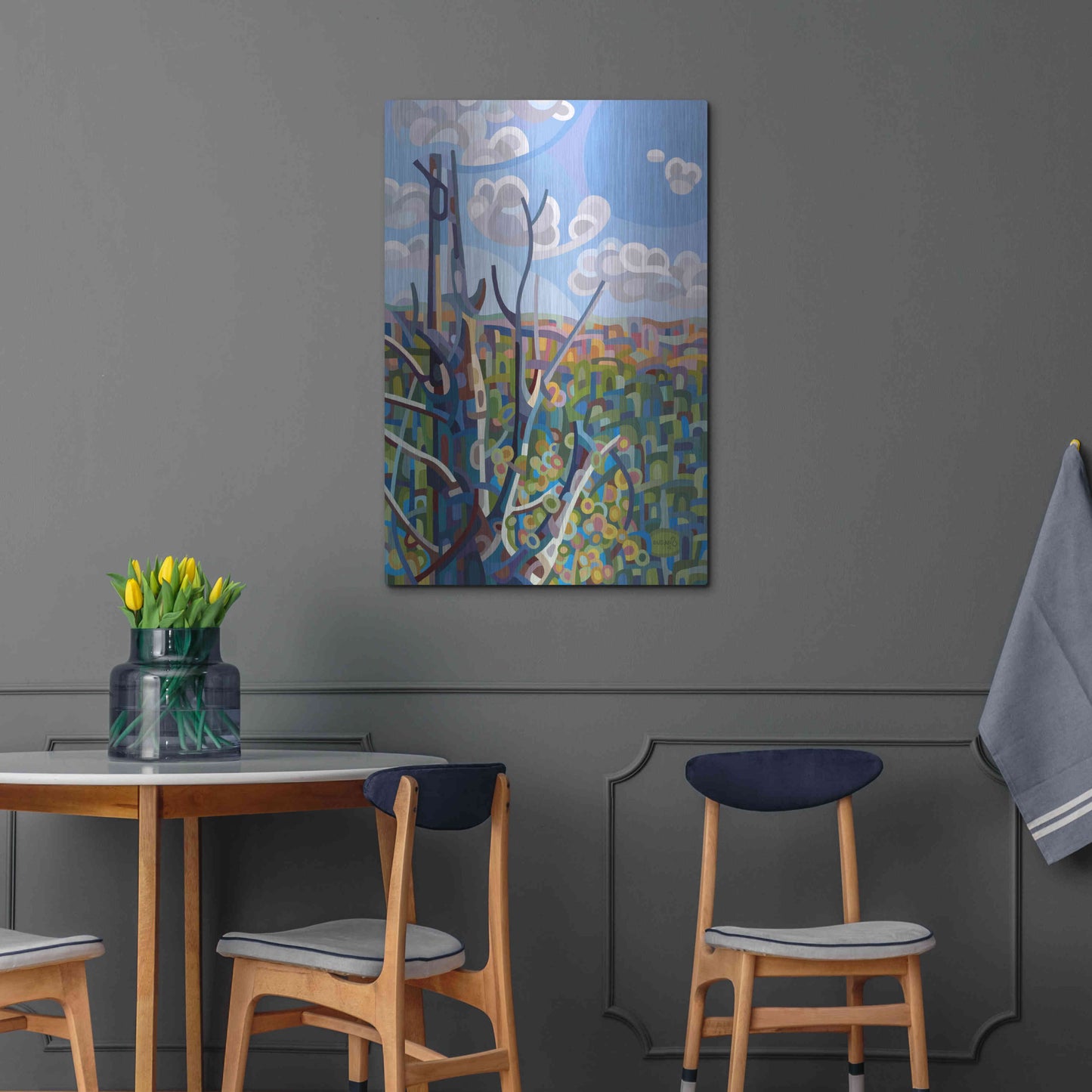 Luxe Metal Art 'Hockley Valley' by Mandy Budan, Metal Wall Art,24x36