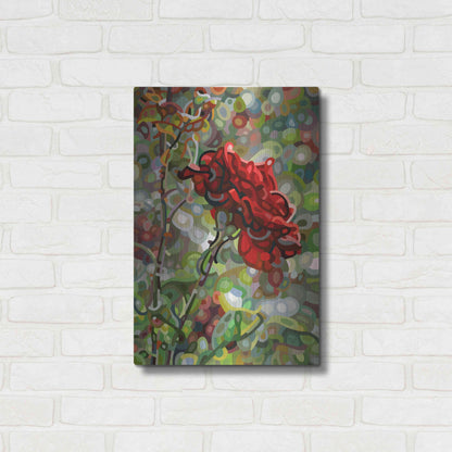 Luxe Metal Art 'Last Rose Of Summer' by Mandy Budan, Metal Wall Art,16x24