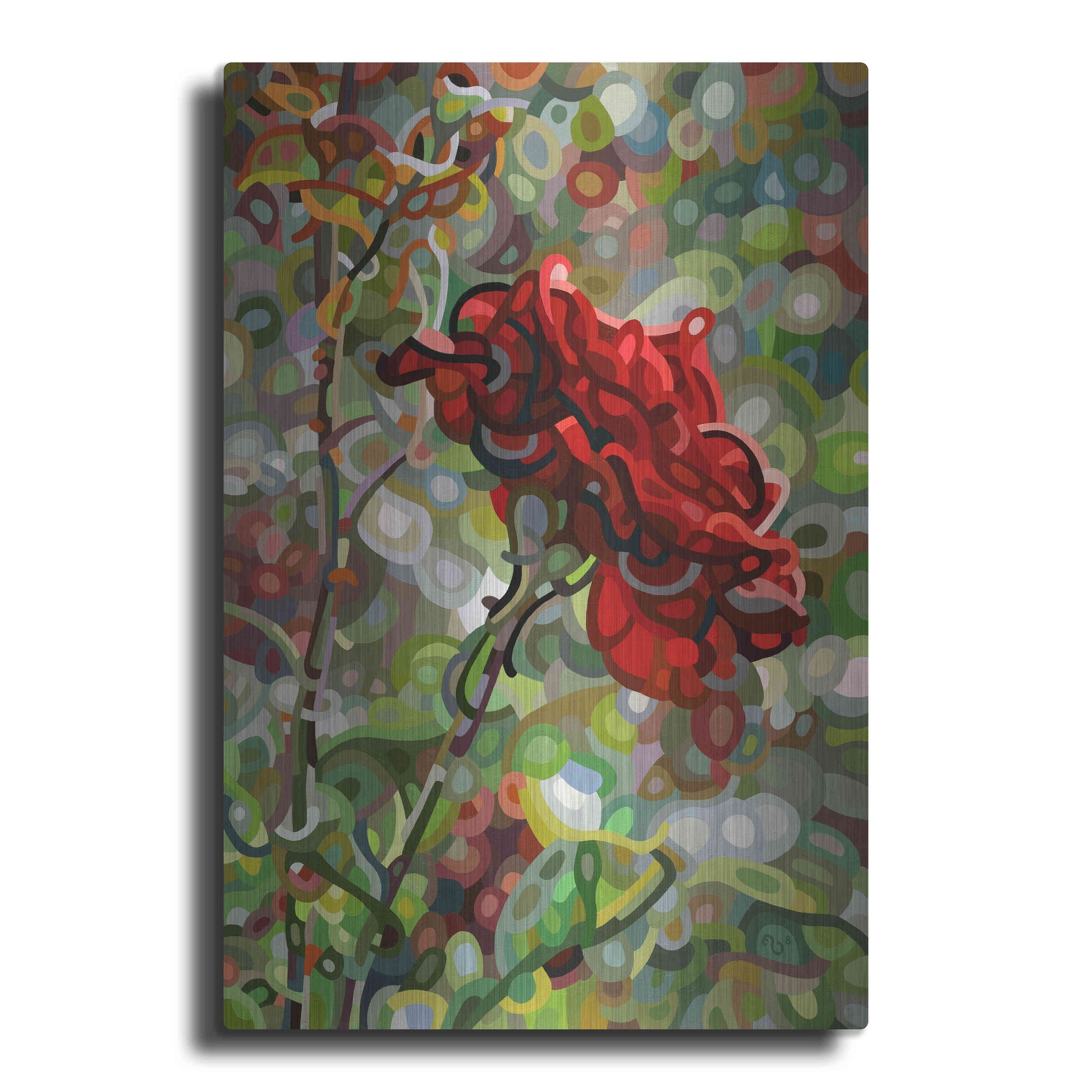 Luxe Metal Art 'Last Rose Of Summer' by Mandy Budan, Metal Wall Art