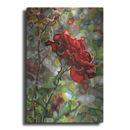 Luxe Metal Art 'Last Rose Of Summer' by Mandy Budan, Metal Wall Art