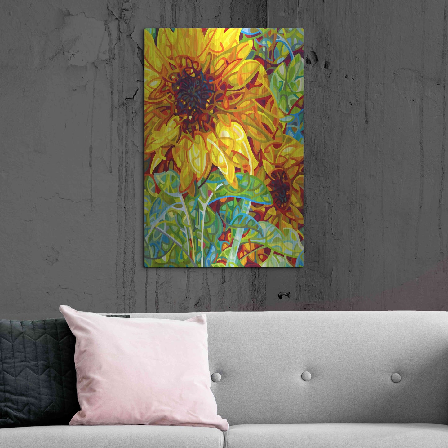 Luxe Metal Art 'Summer In The Garden' by Mandy Budan, Metal Wall Art,24x36