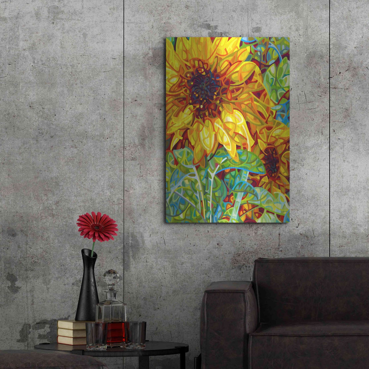 Luxe Metal Art 'Summer In The Garden' by Mandy Budan, Metal Wall Art,24x36