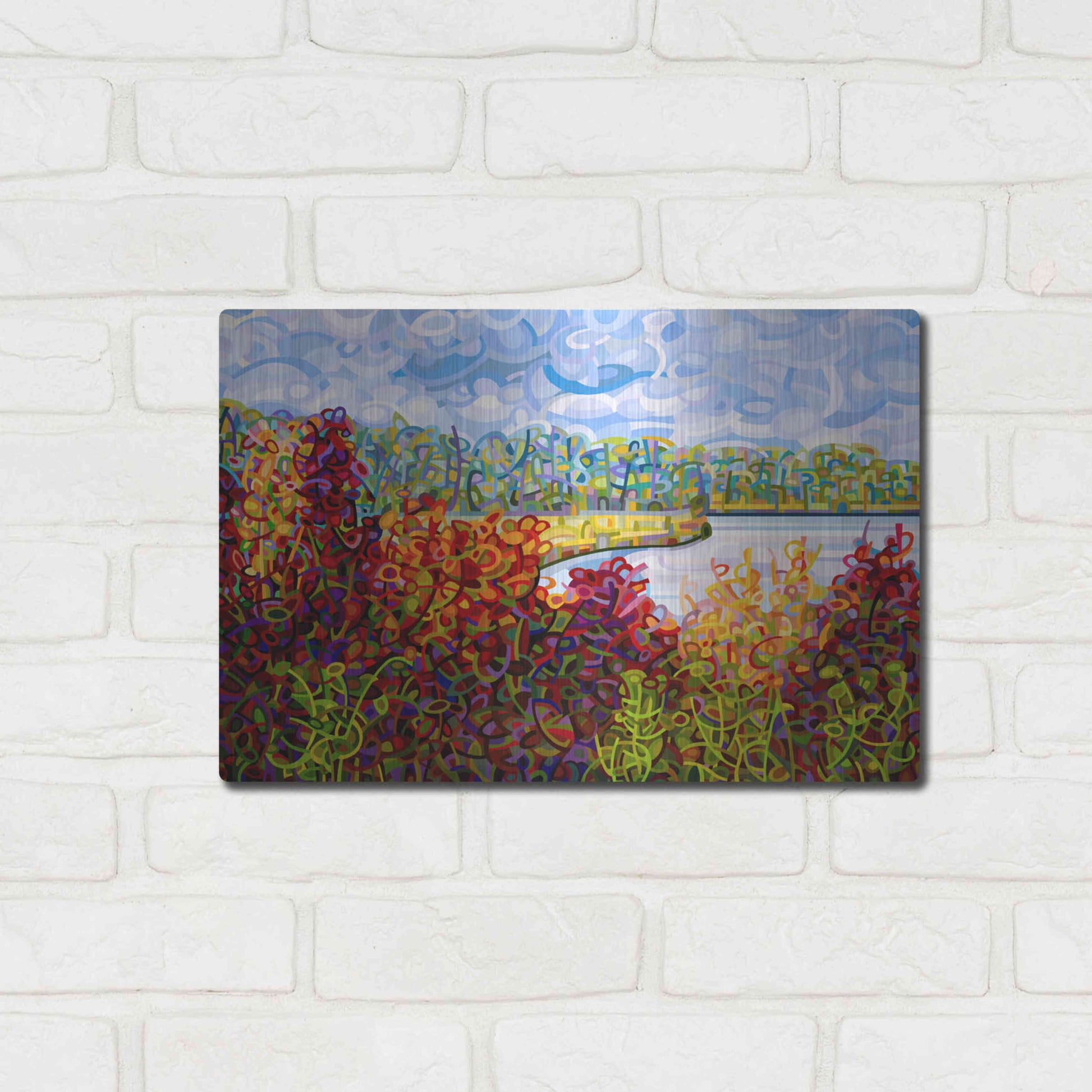 Luxe Metal Art 'Summers End' by Mandy Budan, Metal Wall Art,16x12