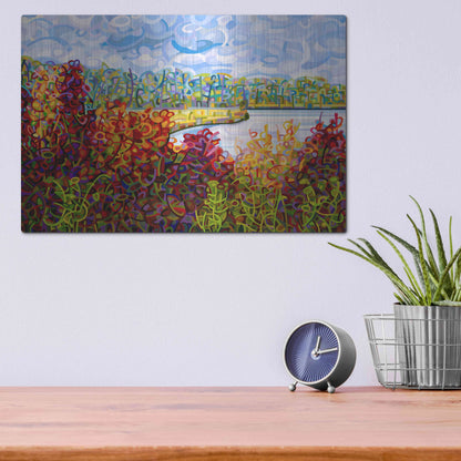 Luxe Metal Art 'Summers End' by Mandy Budan, Metal Wall Art,16x12