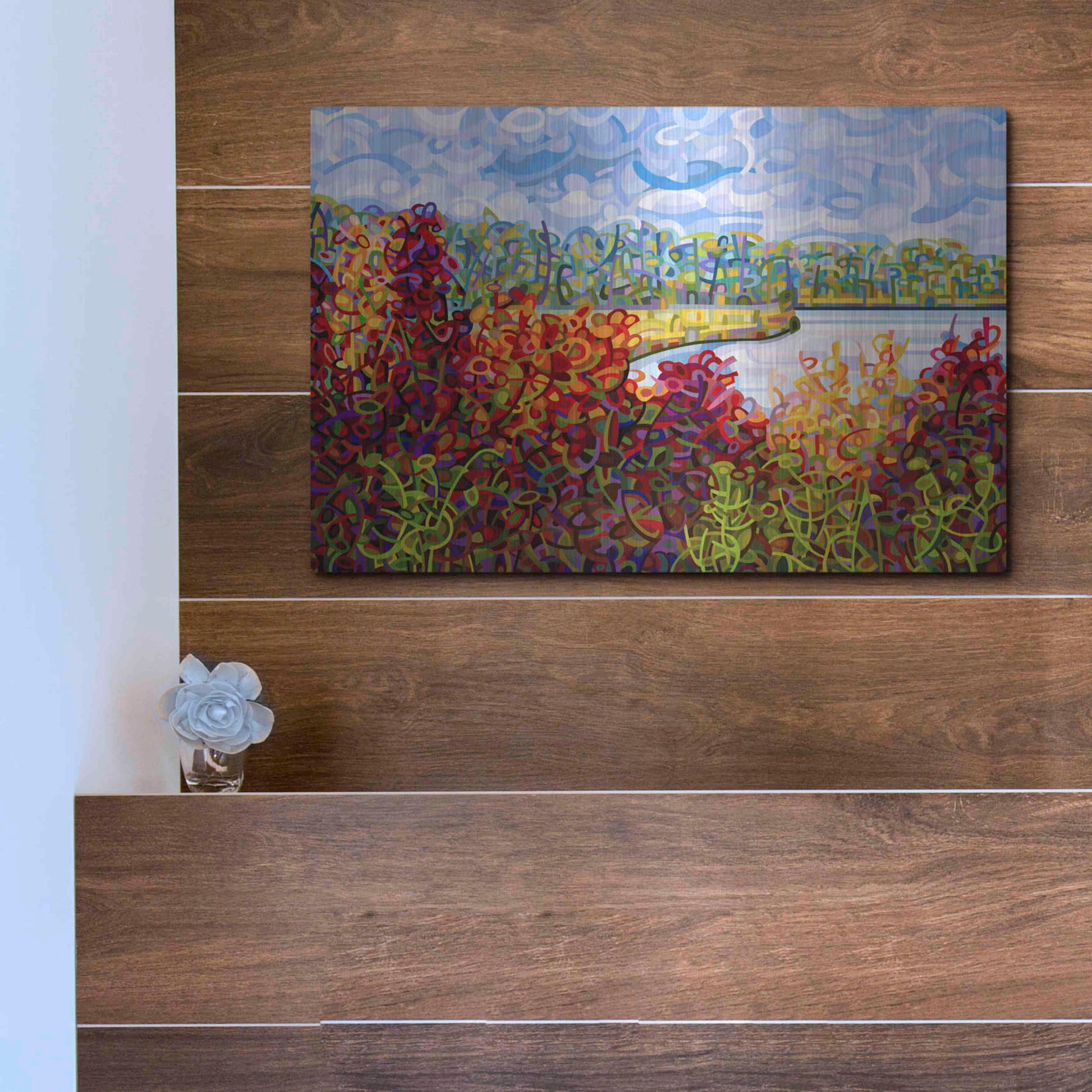 Luxe Metal Art 'Summers End' by Mandy Budan, Metal Wall Art,16x12