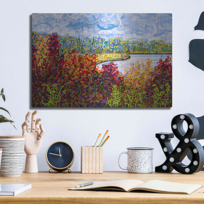 Luxe Metal Art 'Summers End' by Mandy Budan, Metal Wall Art,16x12