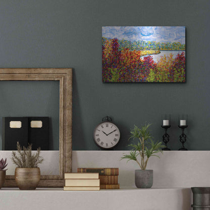 Luxe Metal Art 'Summers End' by Mandy Budan, Metal Wall Art,16x12