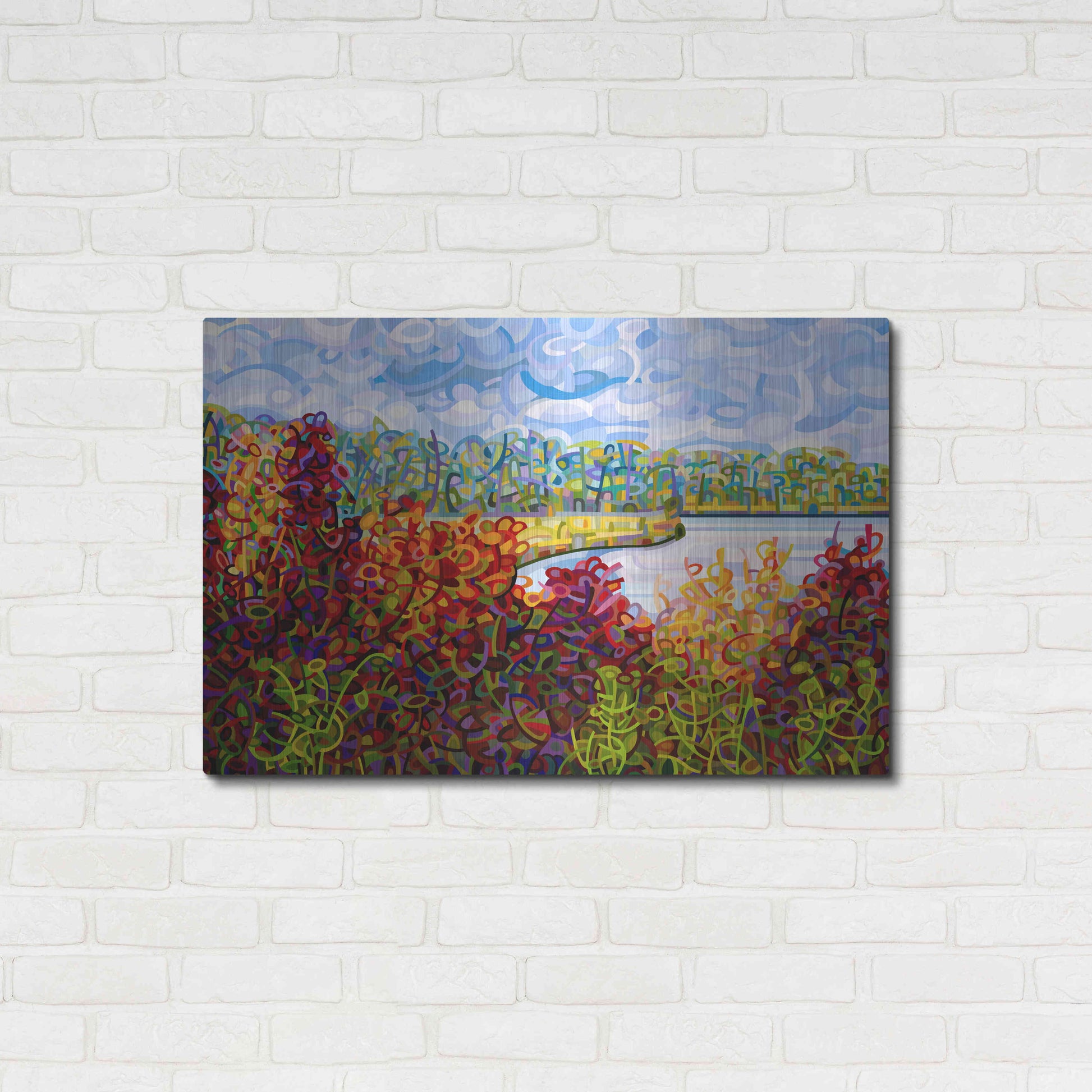 Luxe Metal Art 'Summers End' by Mandy Budan, Metal Wall Art,36x24