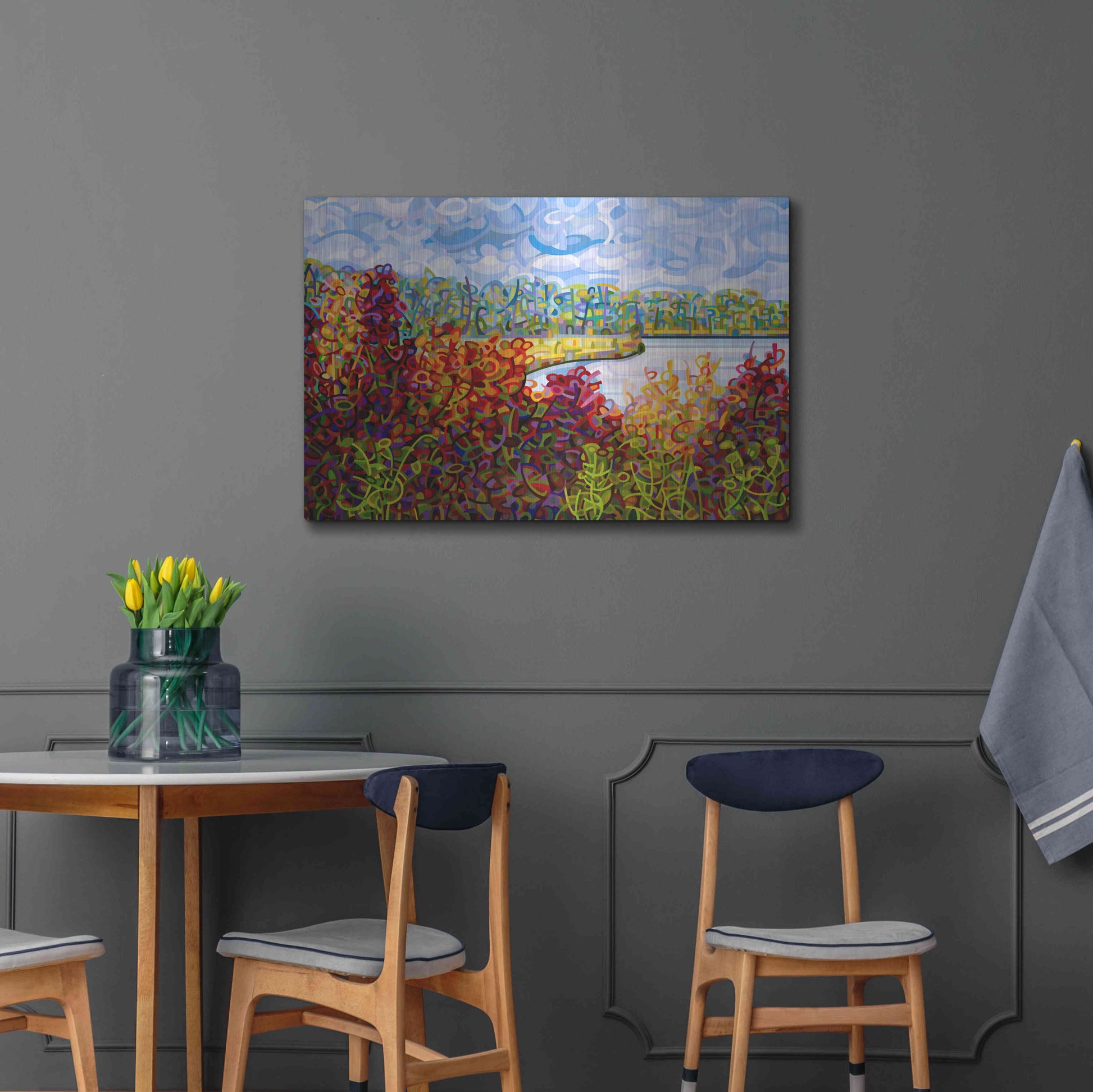 Luxe Metal Art 'Summers End' by Mandy Budan, Metal Wall Art,36x24