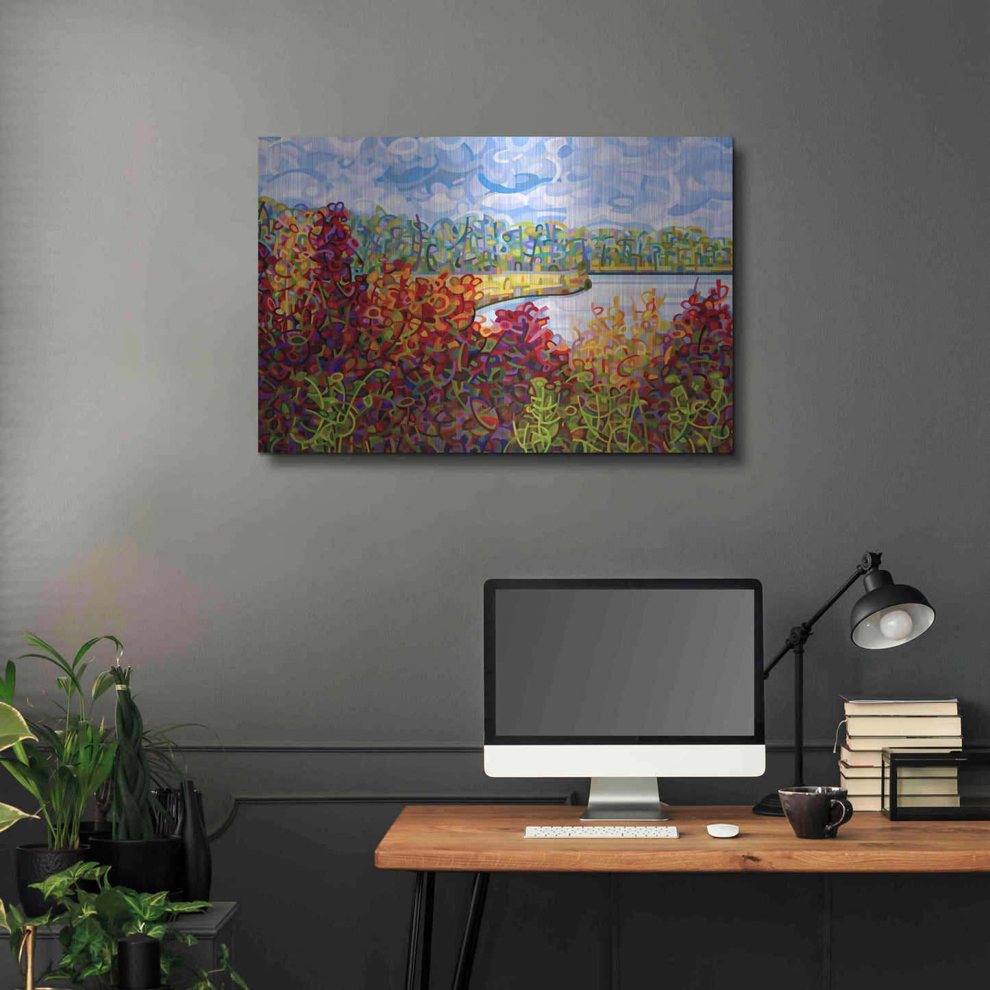 Luxe Metal Art 'Summers End' by Mandy Budan, Metal Wall Art,36x24