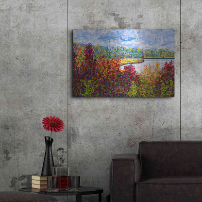 Luxe Metal Art 'Summers End' by Mandy Budan, Metal Wall Art,36x24