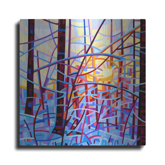 Luxe Metal Art 'Sunrise' by Mandy Budan, Metal Wall Art