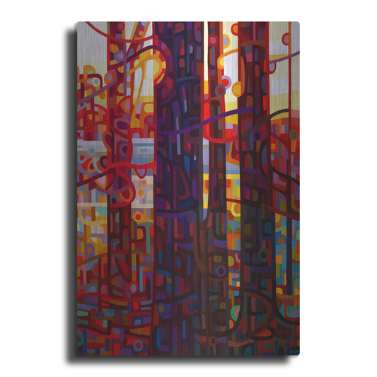 Luxe Metal Art 'Carnelian Morning' by Mandy Budan, Metal Wall Art