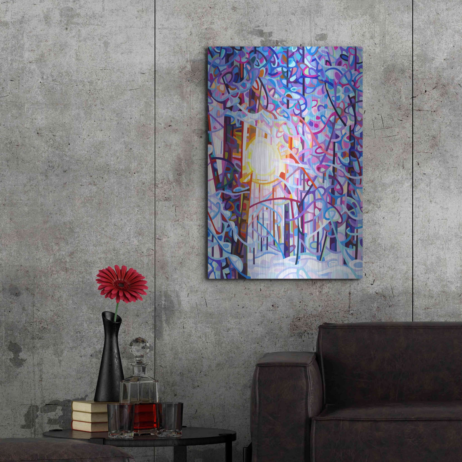 Luxe Metal Art 'Early Riser' by Mandy Budan, Metal Wall Art,24x36