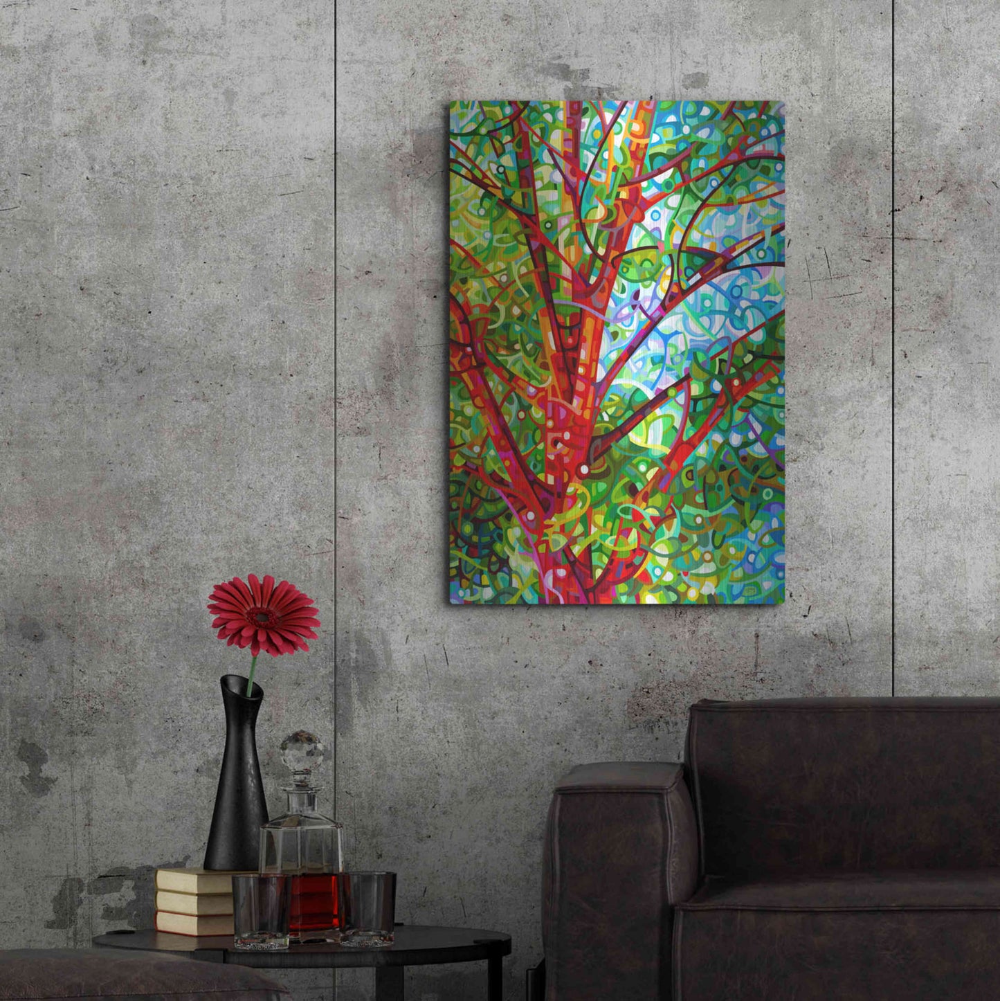 Luxe Metal Art 'Summer Medley' by Mandy Budan, Metal Wall Art,24x36