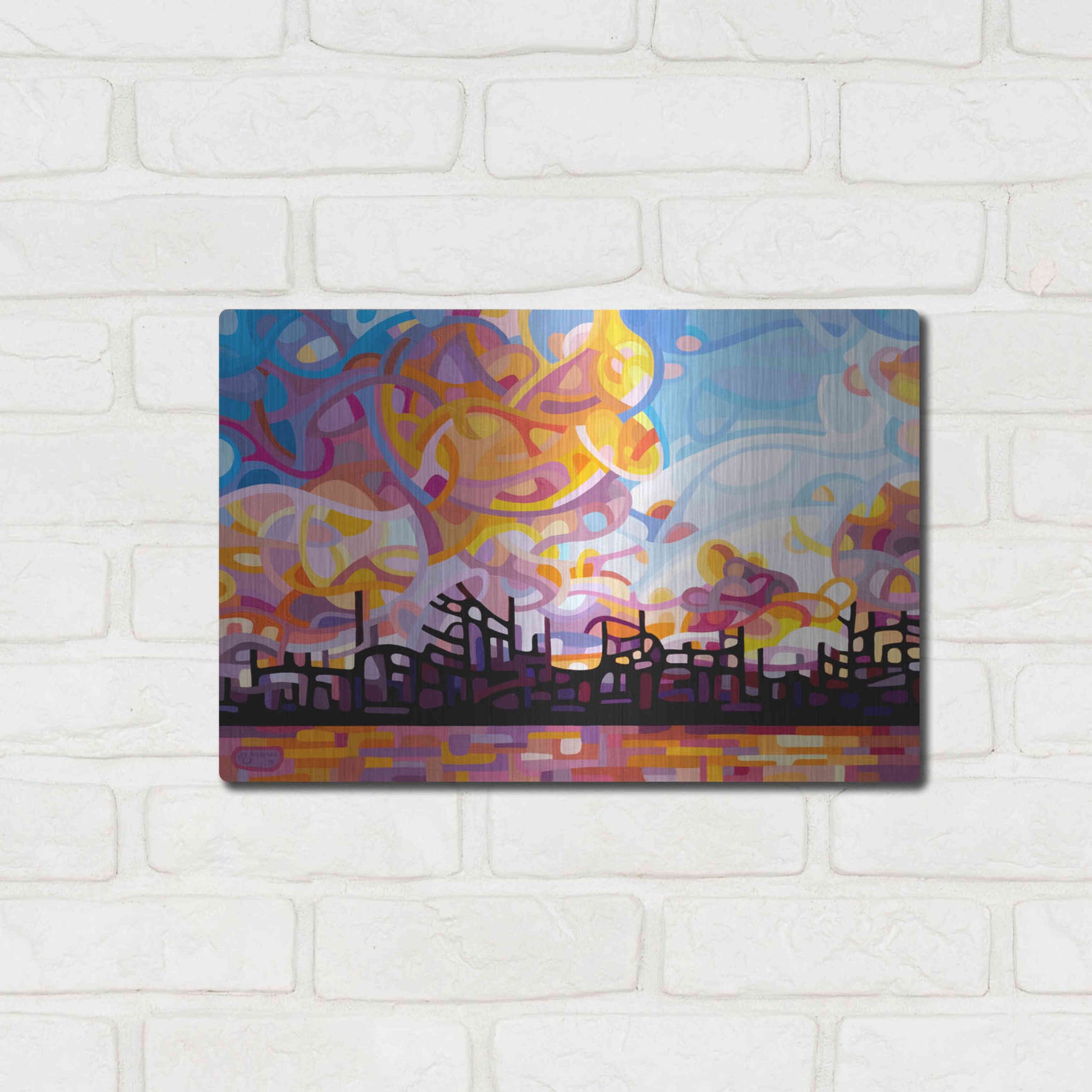 Luxe Metal Art 'Last Call' by Mandy Budan, Metal Wall Art,16x12