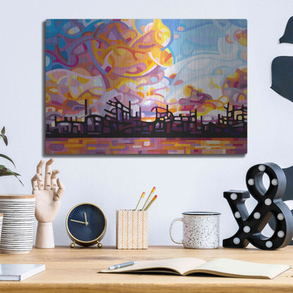 Luxe Metal Art 'Last Call' by Mandy Budan, Metal Wall Art,16x12