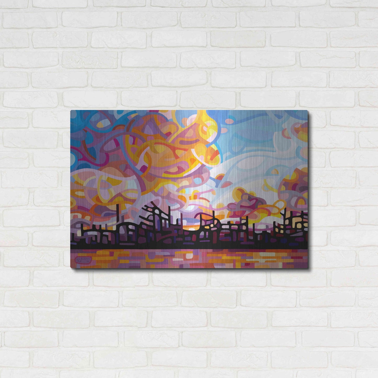 Luxe Metal Art 'Last Call' by Mandy Budan, Metal Wall Art,36x24