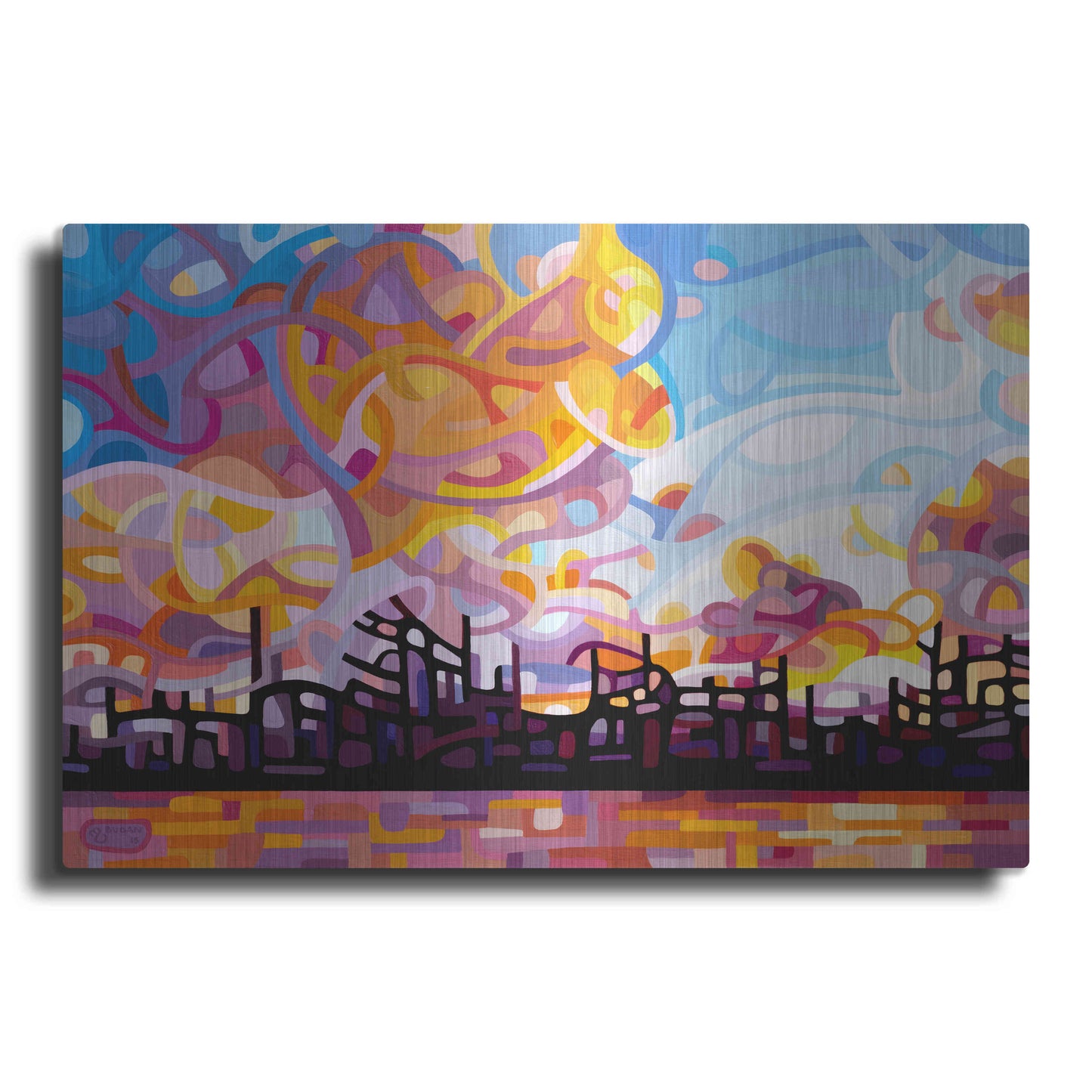 Luxe Metal Art 'Last Call' by Mandy Budan, Metal Wall Art