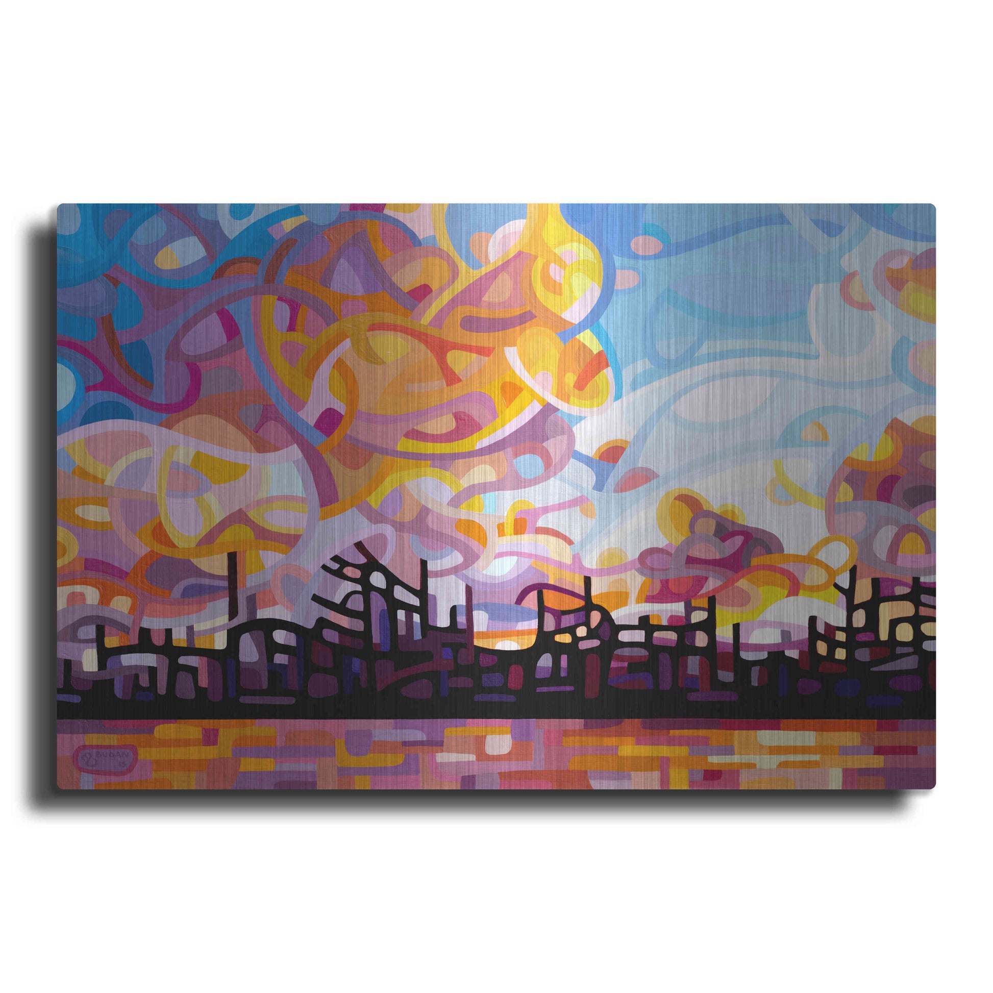 Luxe Metal Art 'Last Call' by Mandy Budan, Metal Wall Art