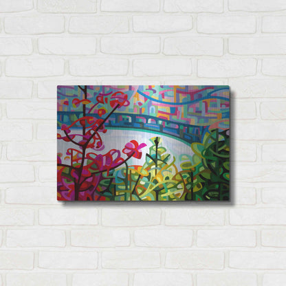 Luxe Metal Art 'Salmon Ridge' by Mandy Budan, Metal Wall Art,24x16