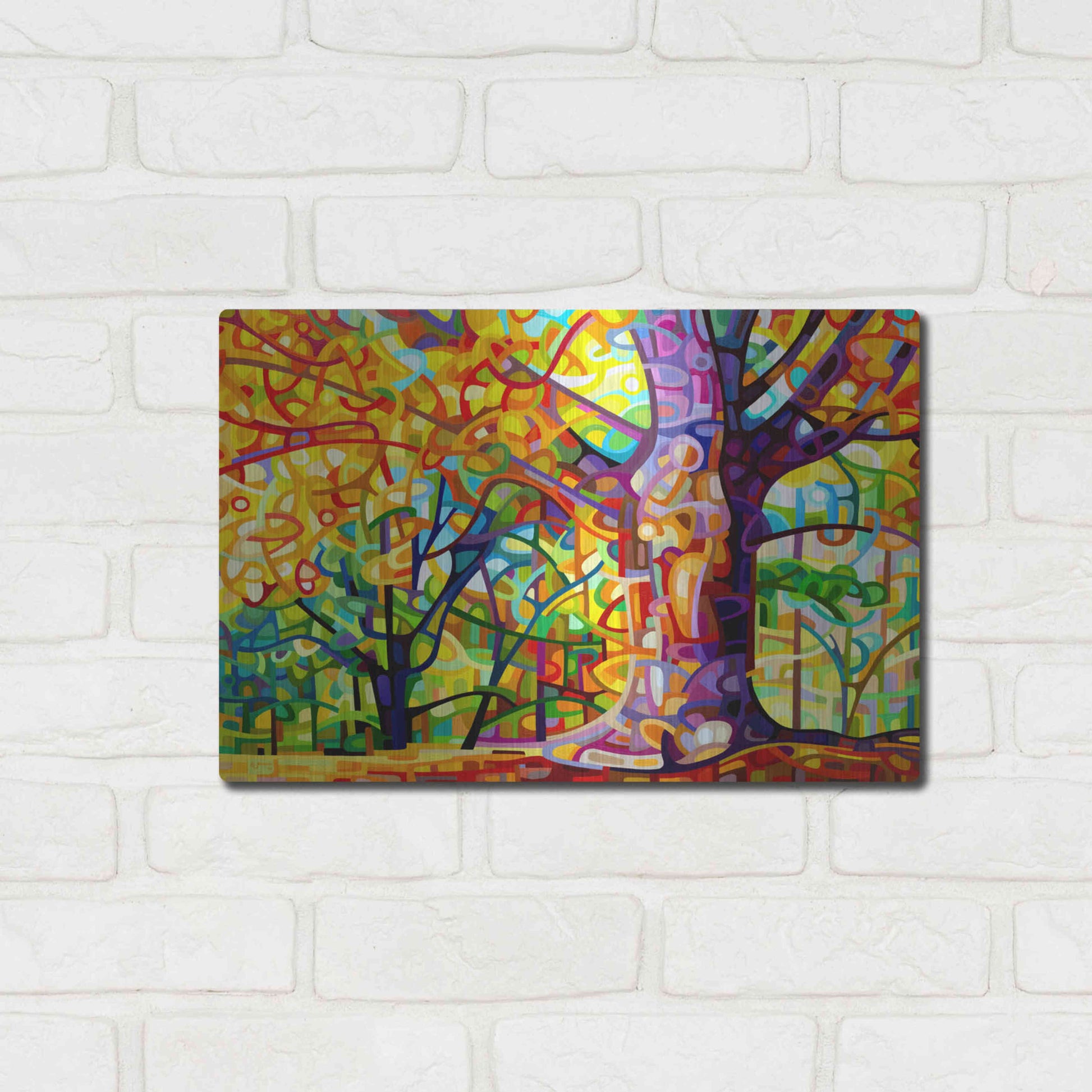 Luxe Metal Art 'One Fine Day' by Mandy Budan, Metal Wall Art,16x12