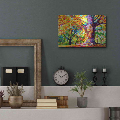 Luxe Metal Art 'One Fine Day' by Mandy Budan, Metal Wall Art,16x12