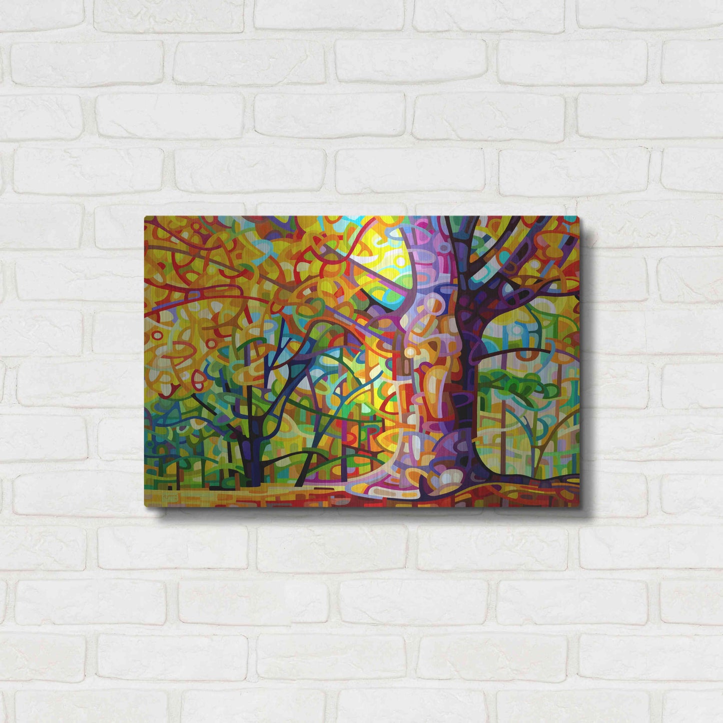 Luxe Metal Art 'One Fine Day' by Mandy Budan, Metal Wall Art,24x16