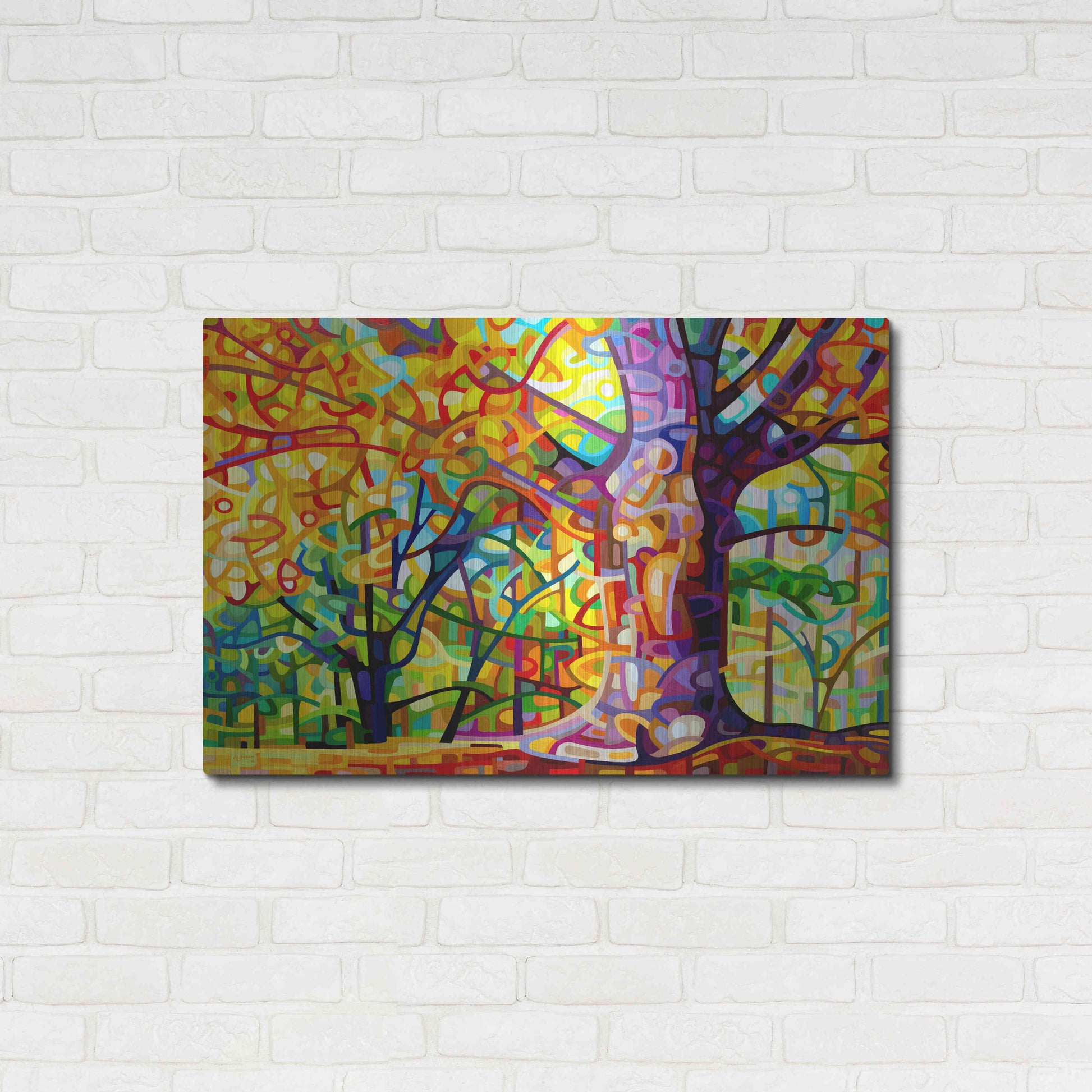 Luxe Metal Art 'One Fine Day' by Mandy Budan, Metal Wall Art,36x24