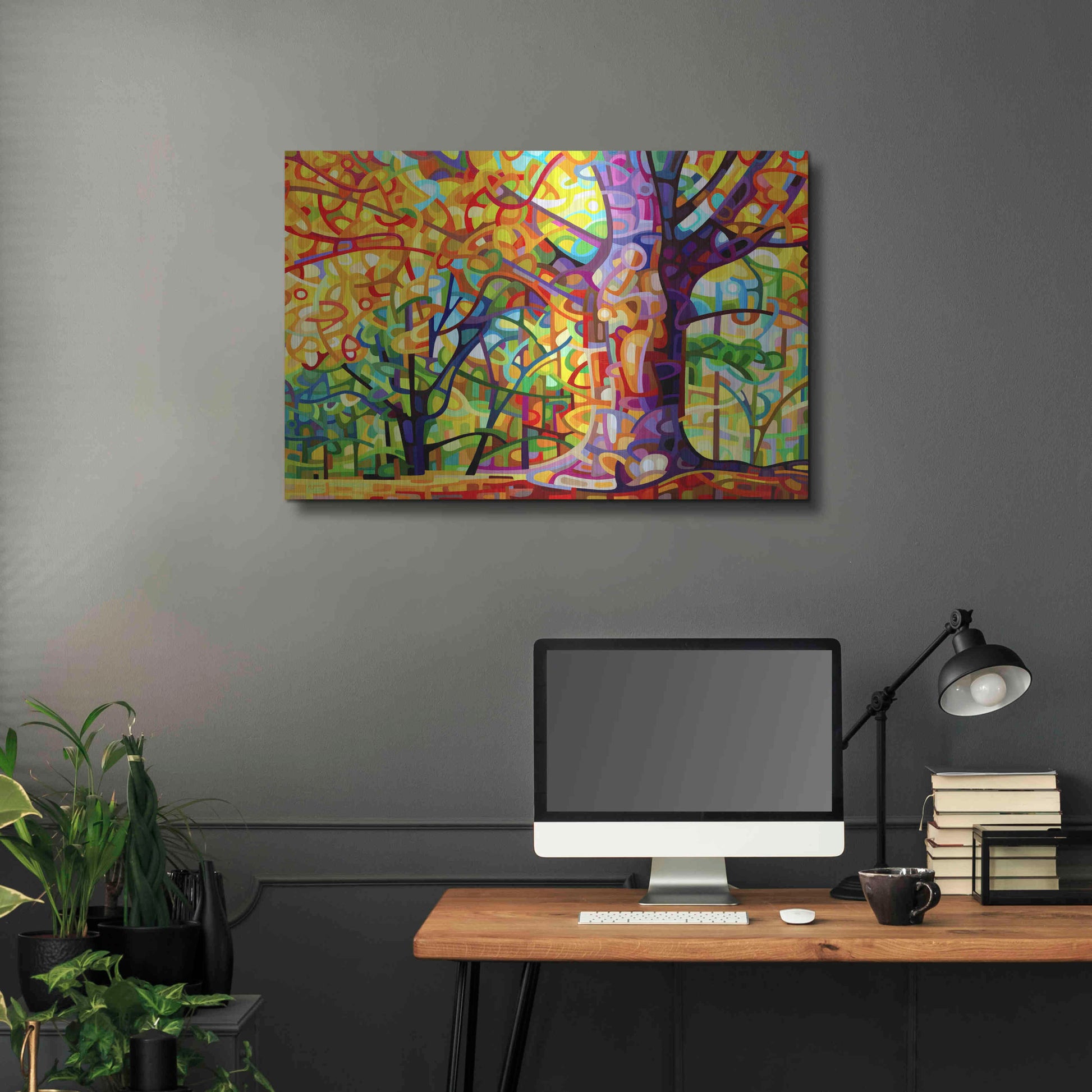 Luxe Metal Art 'One Fine Day' by Mandy Budan, Metal Wall Art,36x24