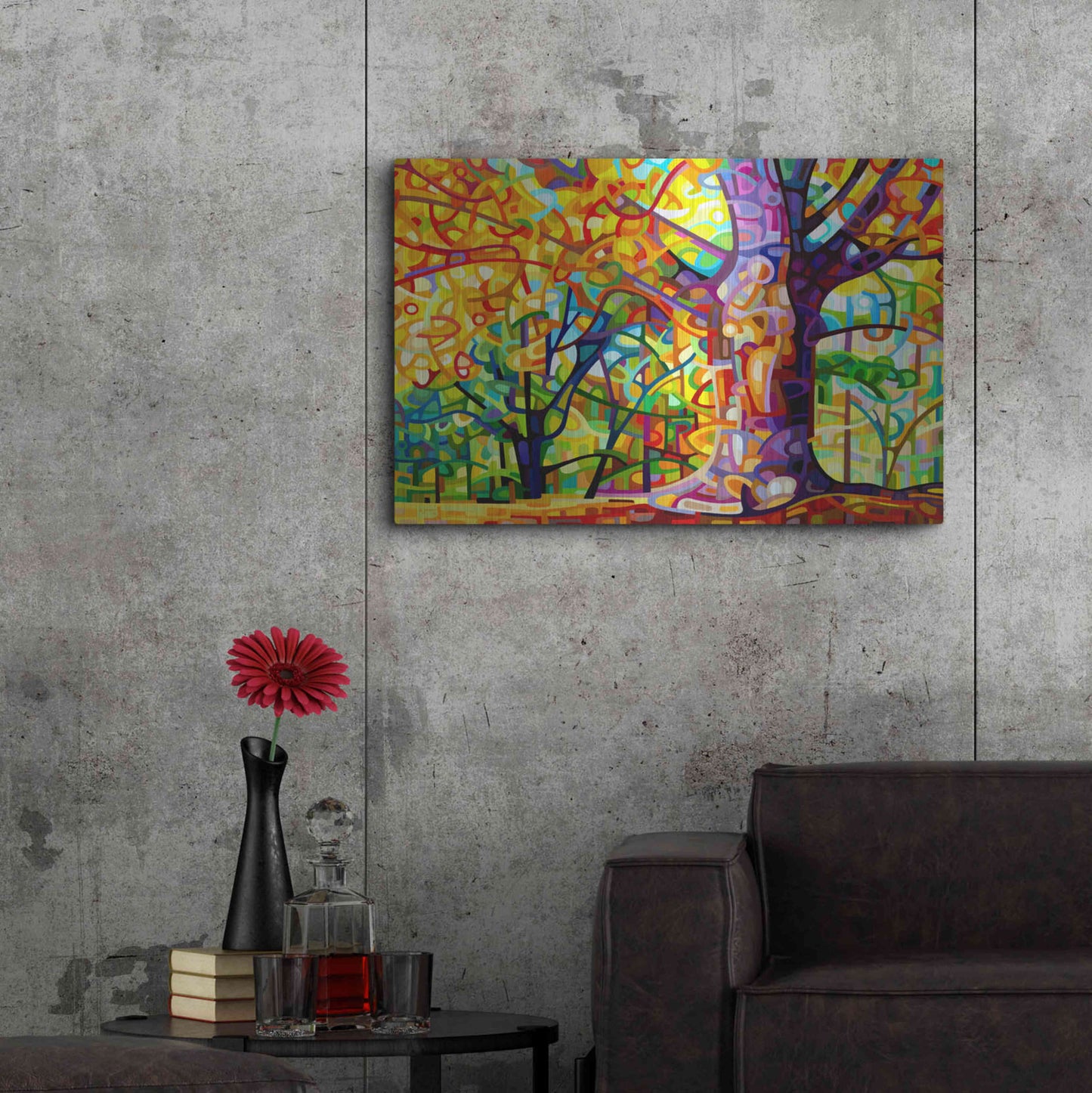 Luxe Metal Art 'One Fine Day' by Mandy Budan, Metal Wall Art,36x24