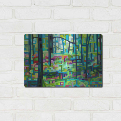 Luxe Metal Art 'Celadon Morning' by Mandy Budan, Metal Wall Art,16x12