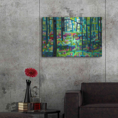 Luxe Metal Art 'Celadon Morning' by Mandy Budan, Metal Wall Art,36x24