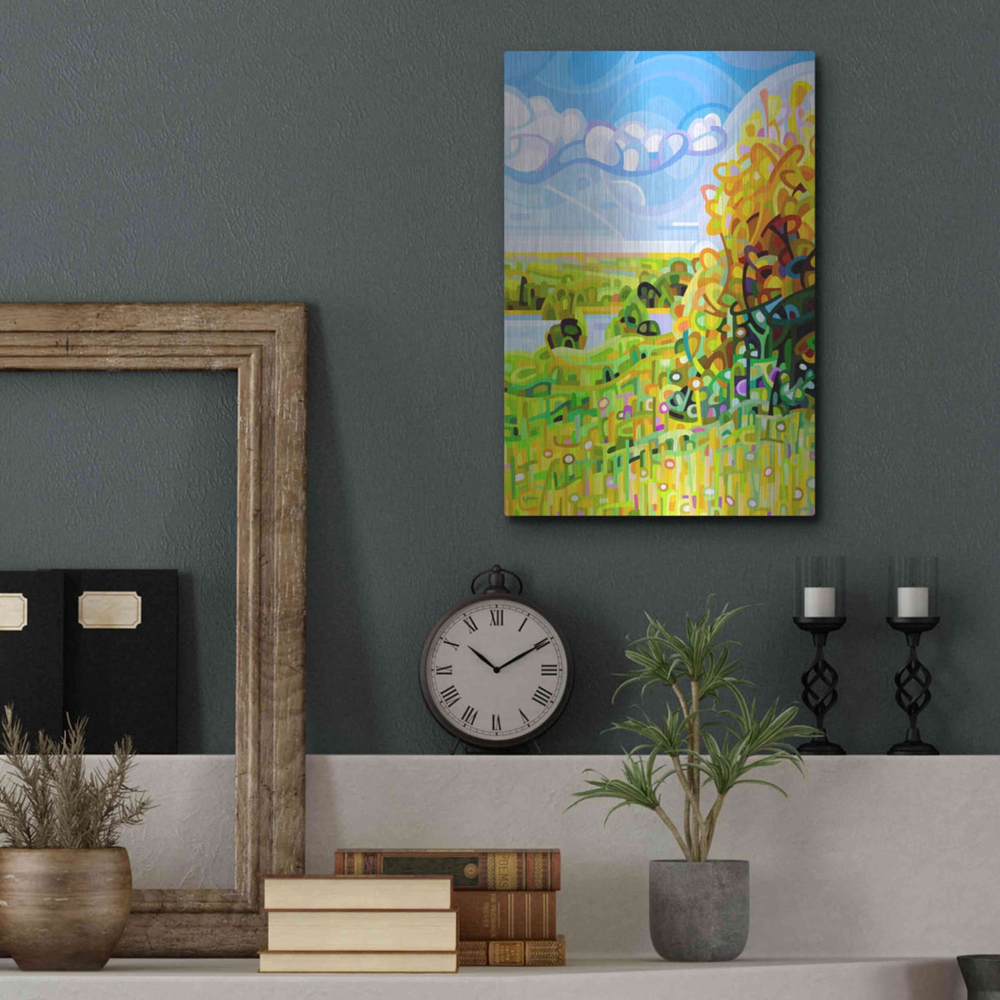 Luxe Metal Art 'Almost Autumn' by Mandy Budan, Metal Wall Art,12x16