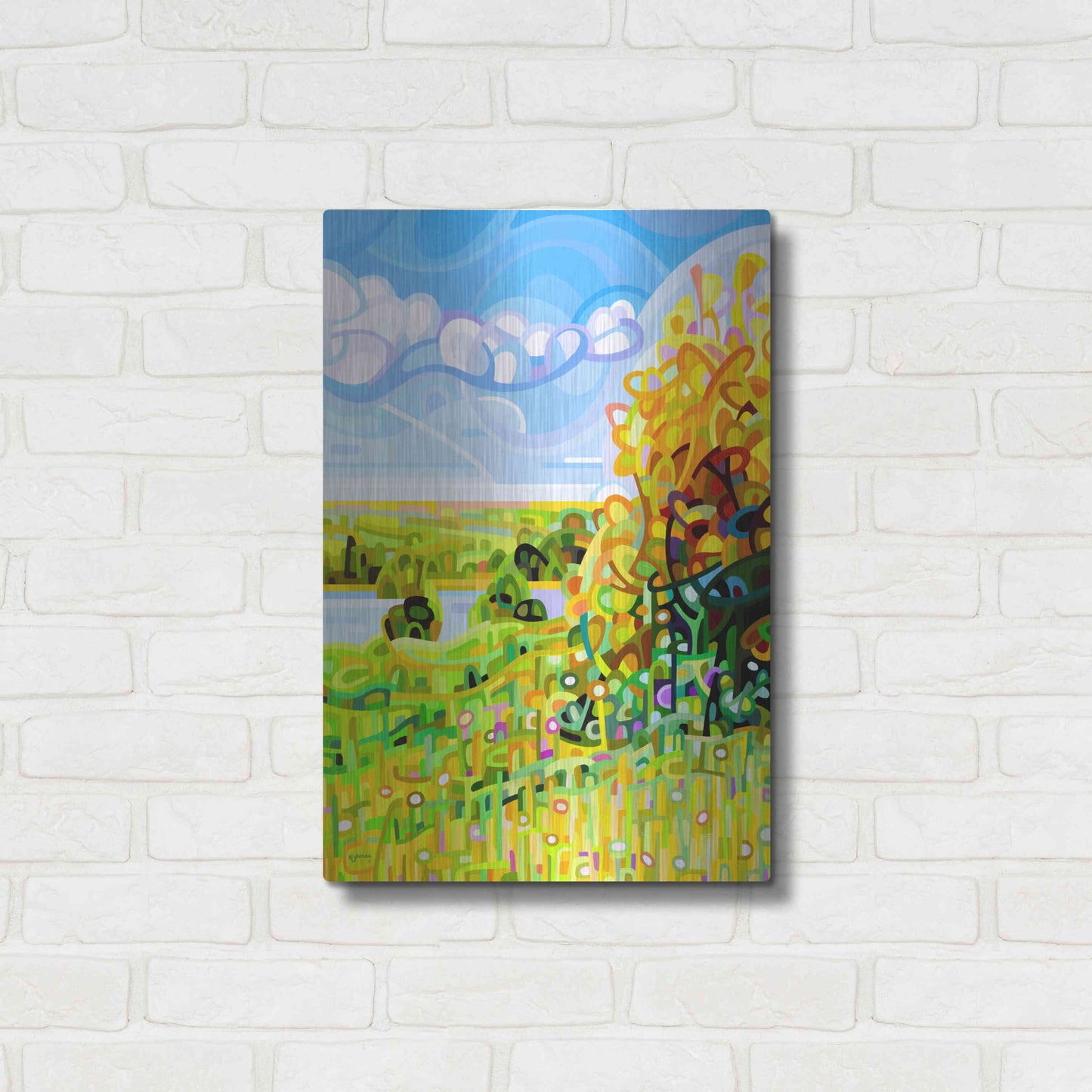 Luxe Metal Art 'Almost Autumn' by Mandy Budan, Metal Wall Art,16x24