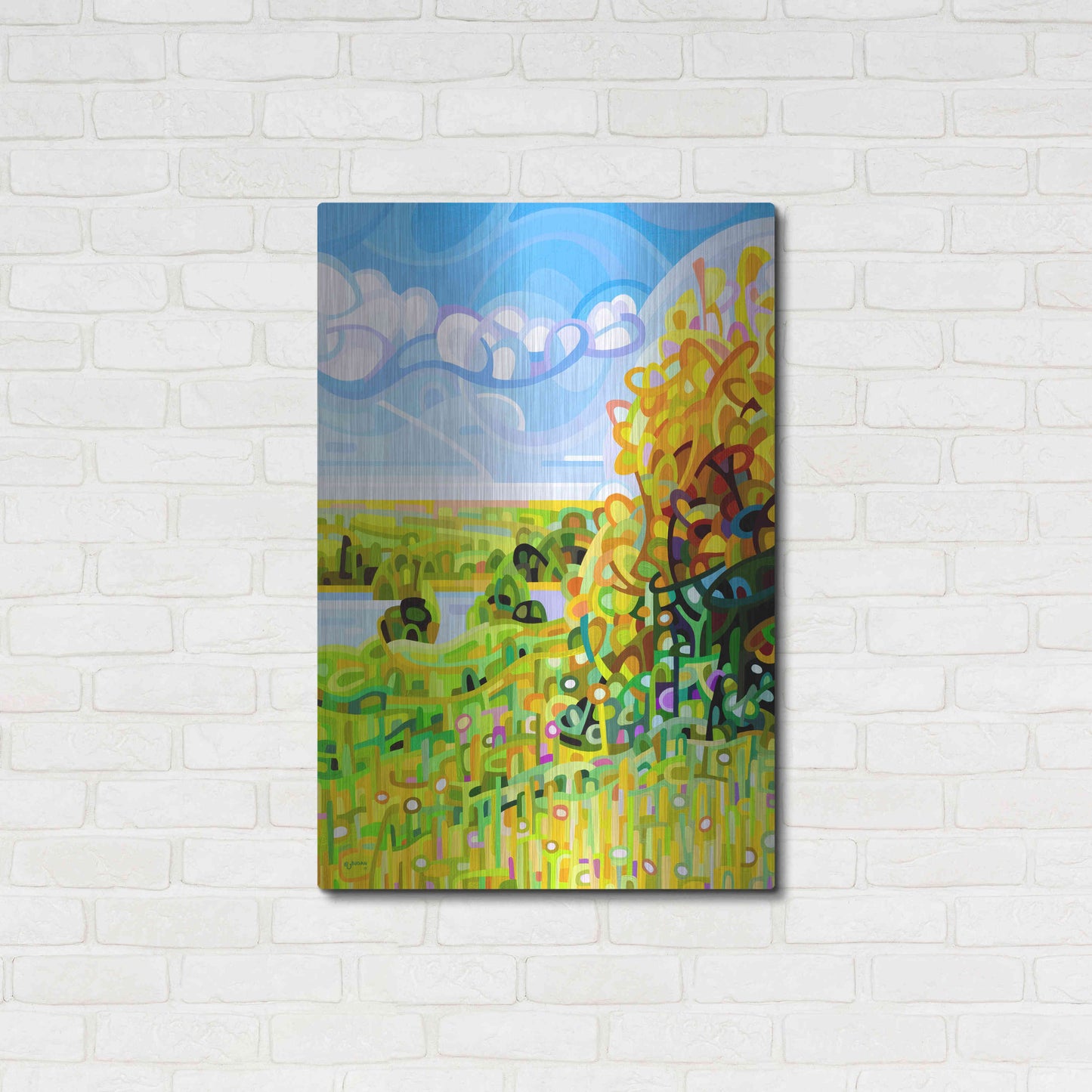 Luxe Metal Art 'Almost Autumn' by Mandy Budan, Metal Wall Art,24x36