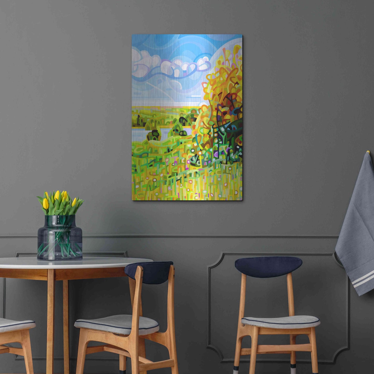 Luxe Metal Art 'Almost Autumn' by Mandy Budan, Metal Wall Art,24x36