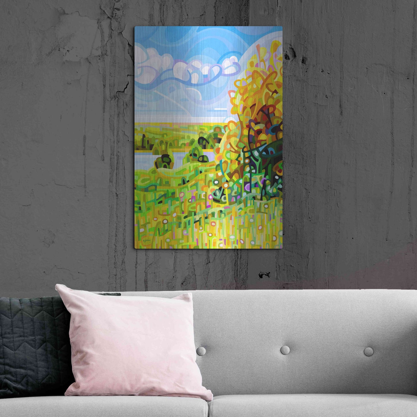 Luxe Metal Art 'Almost Autumn' by Mandy Budan, Metal Wall Art,24x36