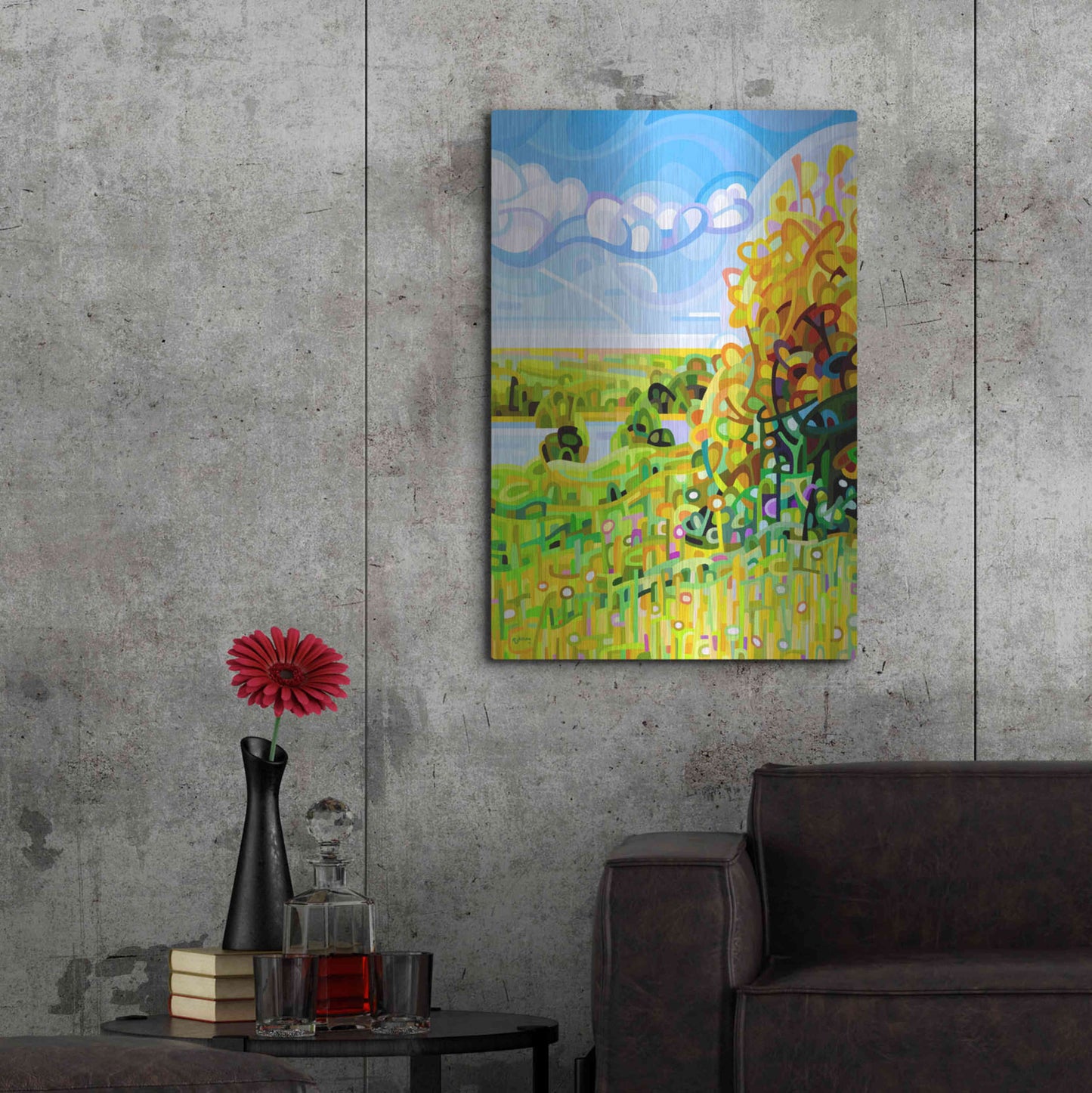 Luxe Metal Art 'Almost Autumn' by Mandy Budan, Metal Wall Art,24x36