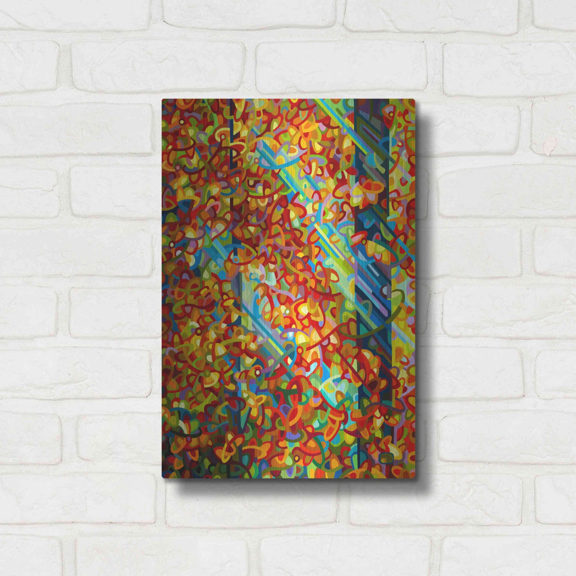 Luxe Metal Art 'Beaming' by Mandy Budan, Metal Wall Art,12x16